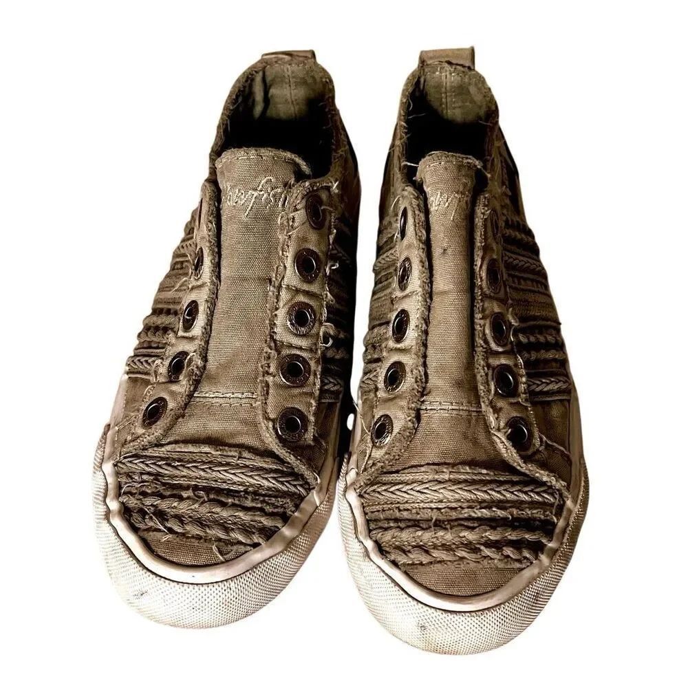 Blowfish Womens Parlane Sneaker Gray Size 7M